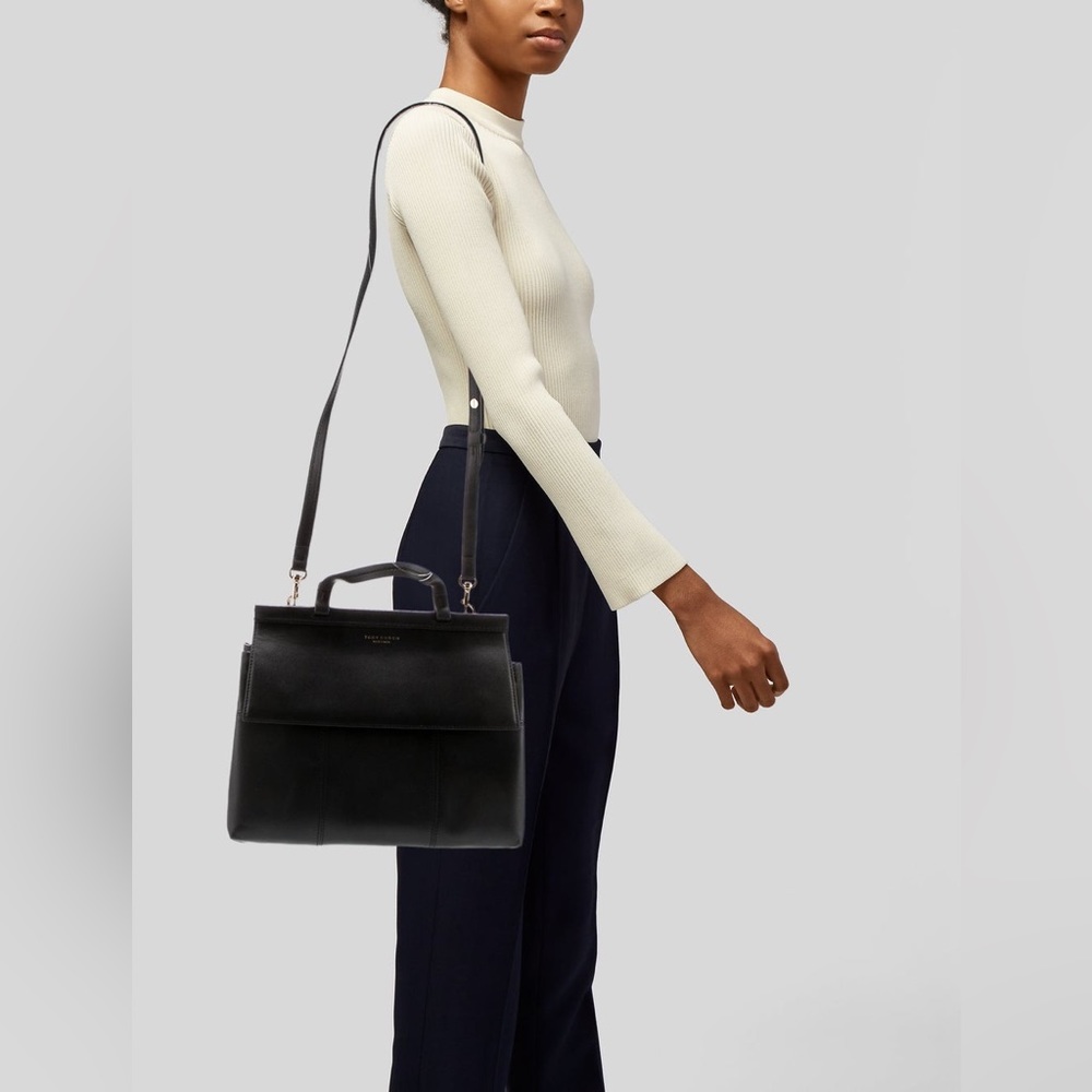 •Tory Burch• Block-T-Satchel Leather Bag